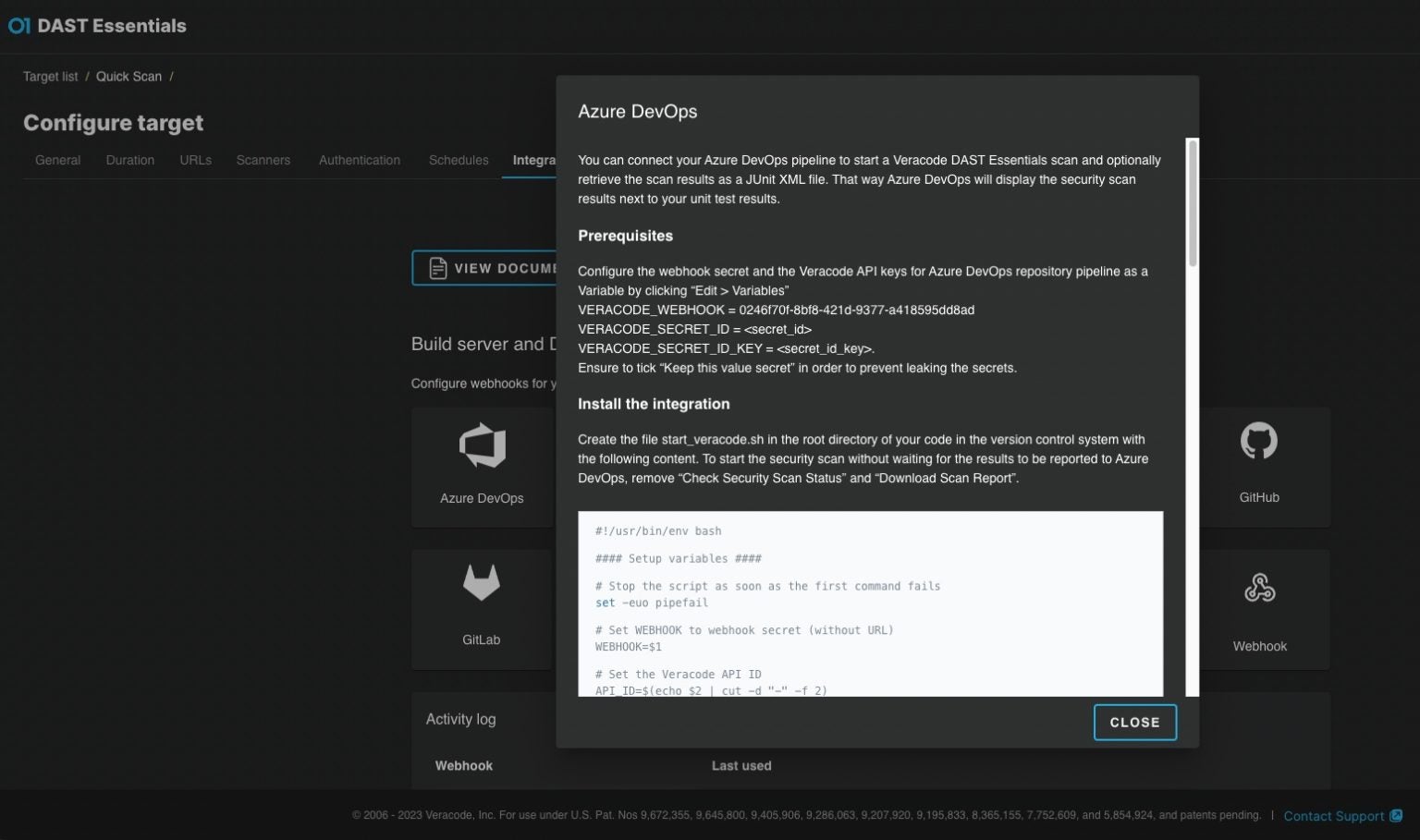 Integrating Veracode DAST Essentials