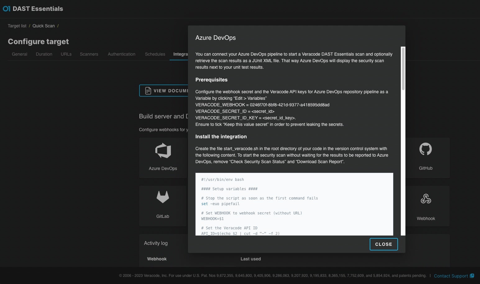 Integrating Veracode DAST Essentials