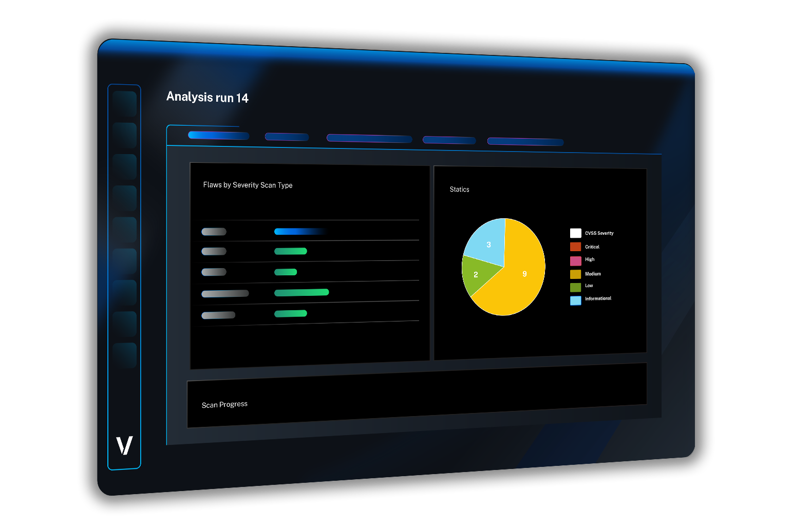 Veracode Container & IaC Analysis dashboard listing assets by name, type, source, scan status, and findings by severity in a six-row data table.QDDSQ3312